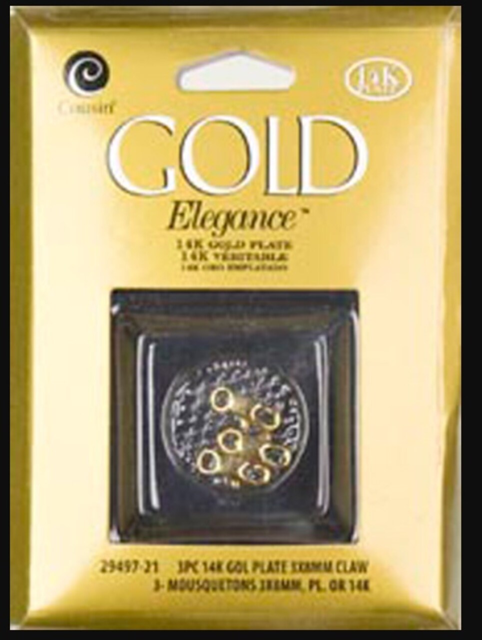 Cousin Gold Elegance Lobster Claw Clasp 3/Pkg-14k Gold Plated